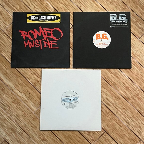 Lot of 3 B.G. 12" Vinyl Records Singles rap hip hop juvenile hot boyz lil wayne - Picture 1 of 3
